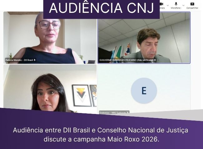 Audiência consolida apoio do  Conselho Nacional de Justiça  ao Maio Roxo 2026 