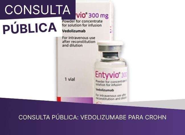 Consulta Pública:  Vedolizumabe para Crohn