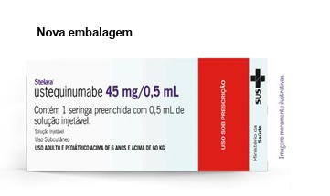 Ustequinumabe  para Crohn e  Retocolite - nova embalagem 
